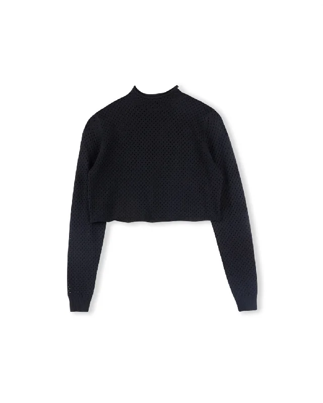 Weekend Bargains to Snag Chrochet Knit Turtleneck