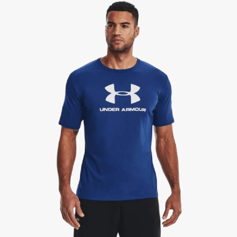 Under Armour Mens Sportstyle Logo Short Sleeve Tee 471 Blue