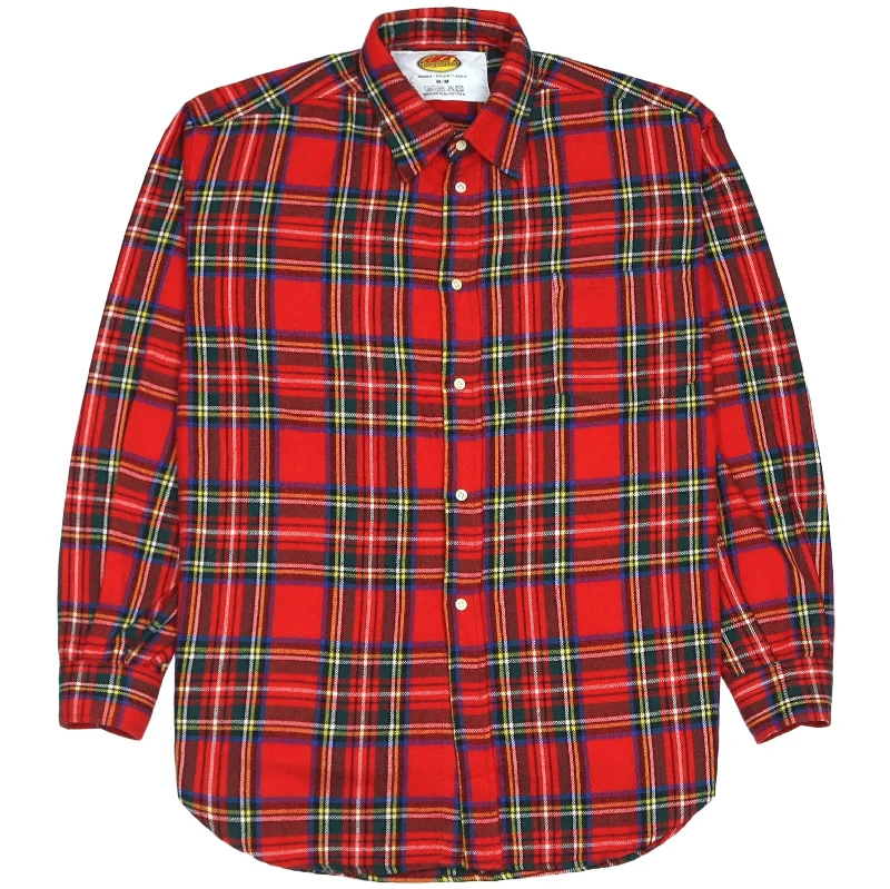 Toughgear Vintage Checkered Flannel Shirt Red Green Black