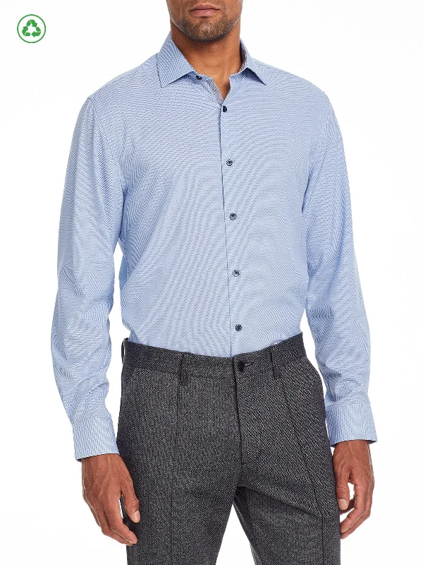 Weekend Bargains to Cherish Broken Stripe Performance Dress Shirt