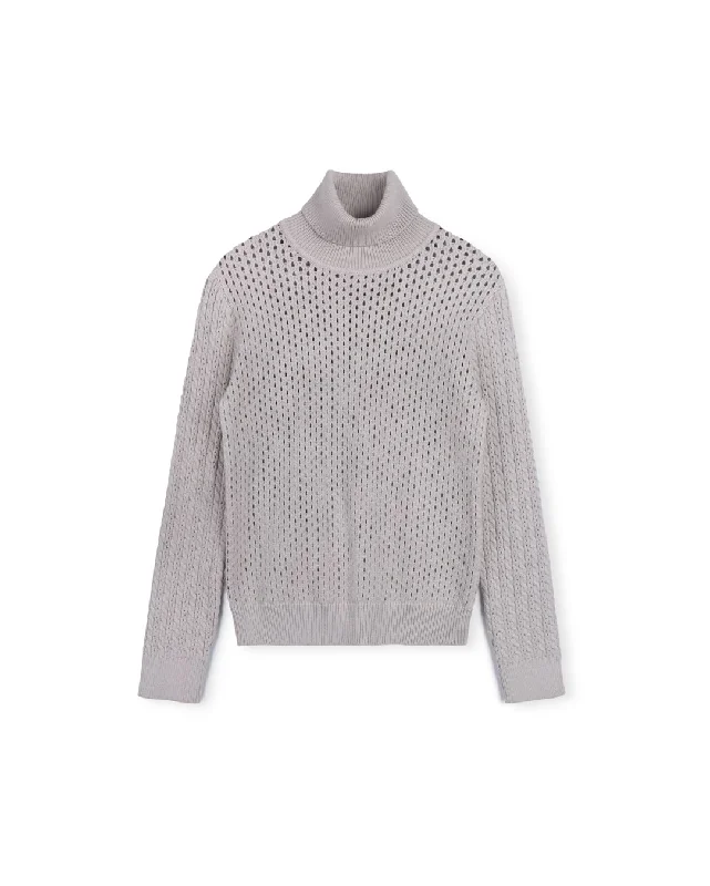 Year-End Deals Diamond Knit Turtleneck