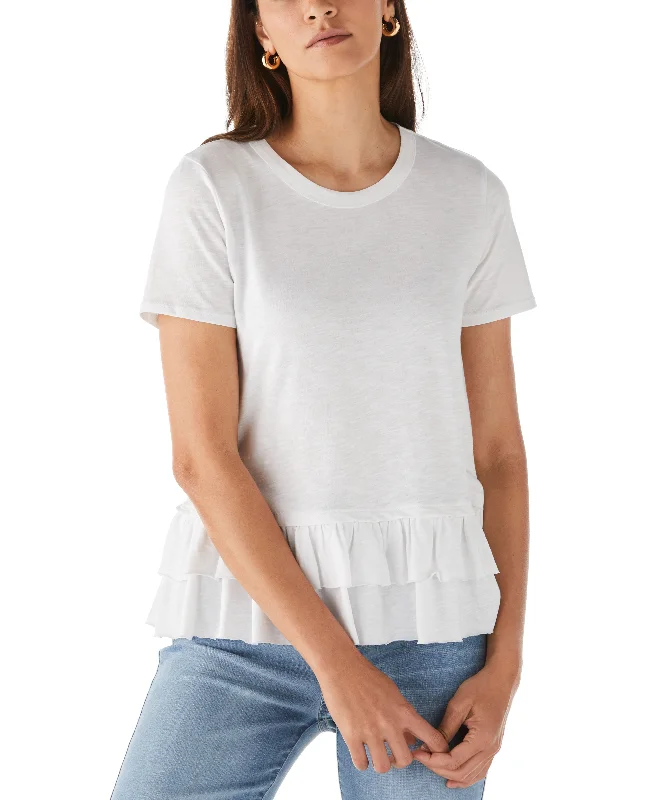 Weekend Shopping Extravaganza Petite Ruffle Tee