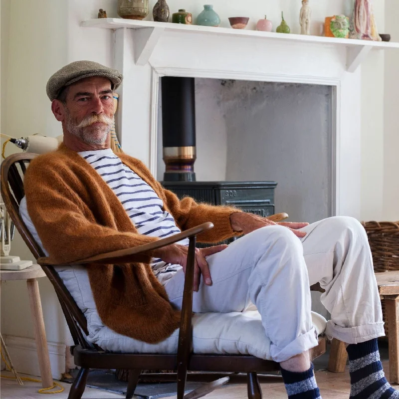 Super Bargain Men's Oversized Mohair Cardigan