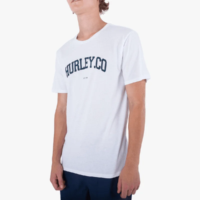 Hurley Mens H20 Dri Authentic Short Sleeve Tee White