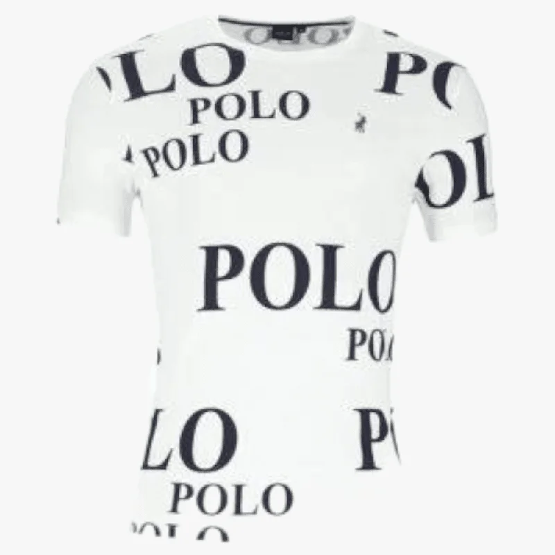 Weekend Offers That Shine Polo Mens Aop Short Sleeve Tee Aop White