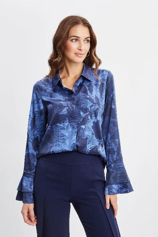 Weekend Specials to Enjoy Silk Satin Night Shadow Shirt