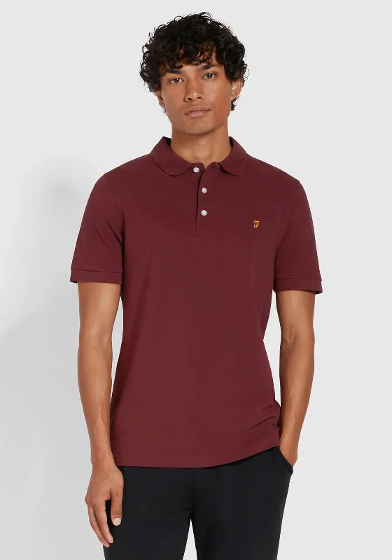 Great Bargains Farah Blanes Polo Shirt, Wine