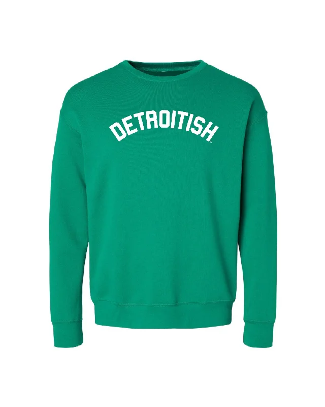 Ink Detroit - Detroitish - Kelly Green Crewneck