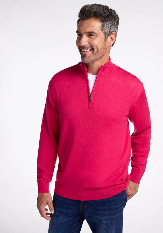 Steals and Deals Enzo Quarter Zip - Berry Burst