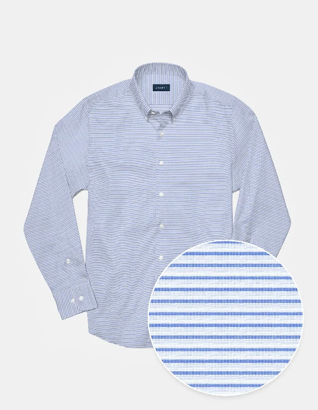New Markdowns Cool Blue Horizontal Stripe