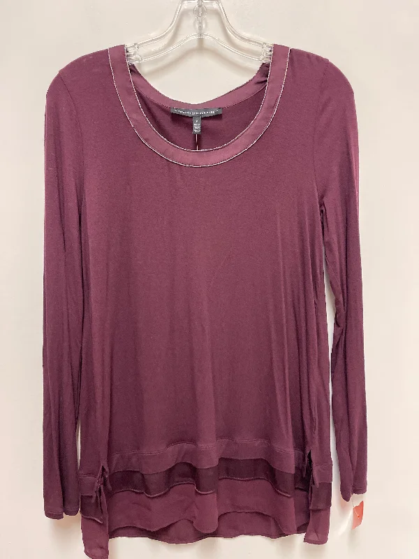 Savings Soar This Weekend Top Long Sleeve By White House Black Market In Red, Size: S