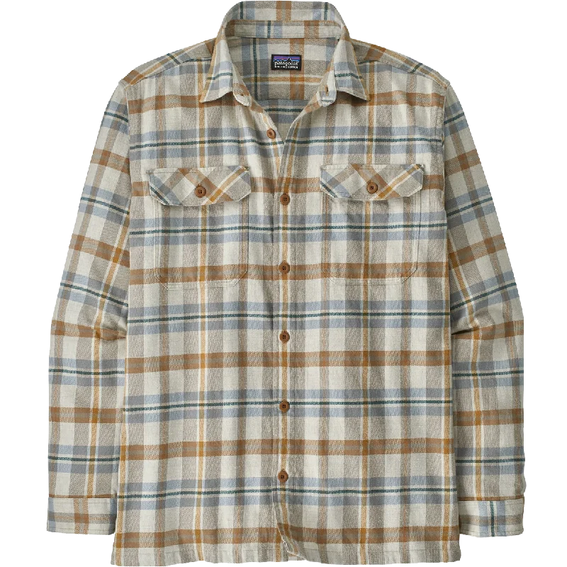 Price Buster Men's Long Sleeve Organic Cotton Fjord Flannel Shirt
