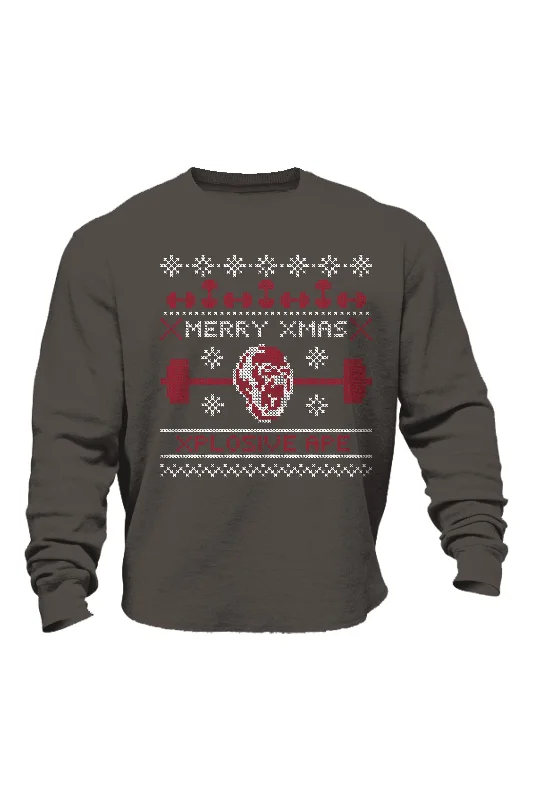 Unbeatable Prices XAPE "Merry Christmas" Sweatshirt - Charcoal
