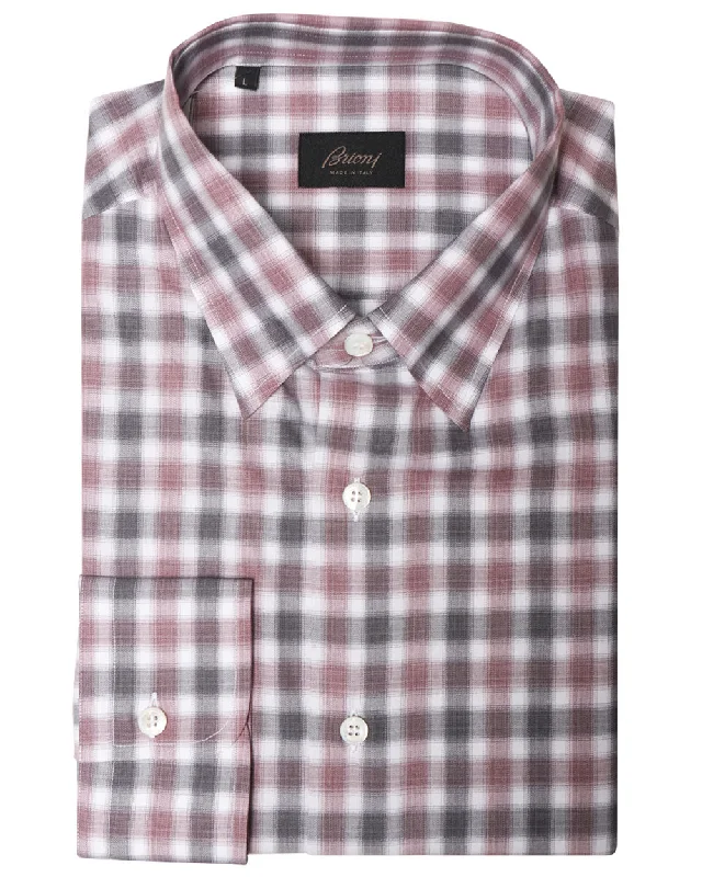 Exclusive Deal White and Lilac Cotton Sportshirt