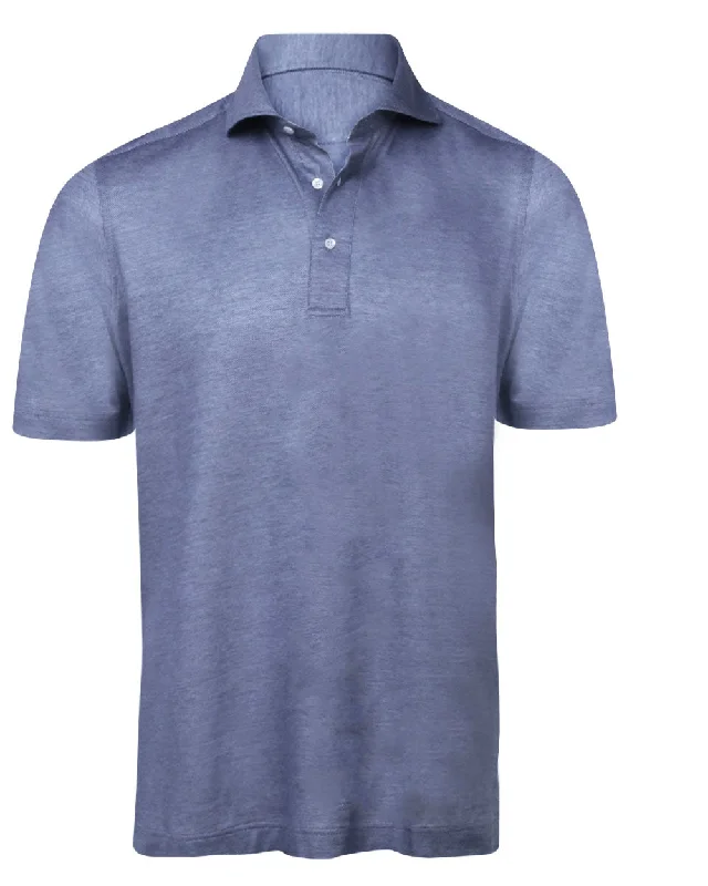 Solid Steel Pique Polo