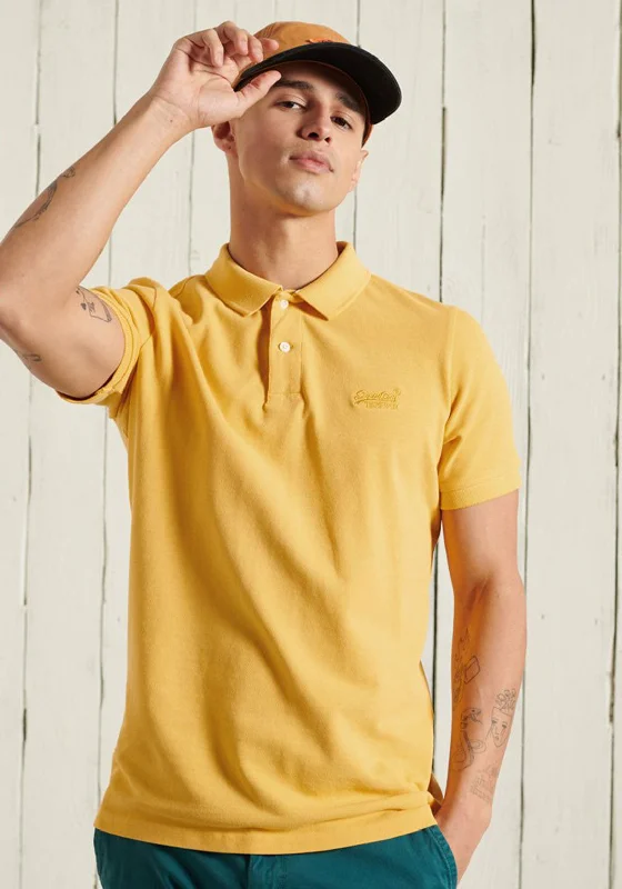 Exclusive Deal Superdry Vintage Destroyed Polo, Utah Gold