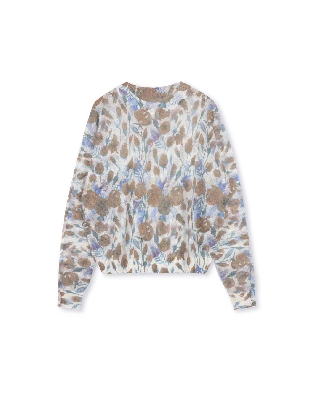 Big Deal Faded Floral Crew Neck