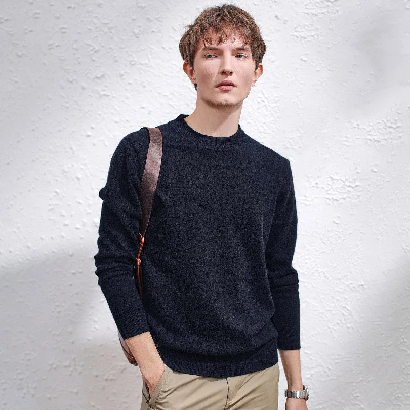 New Deal 100% Cashmere Sweater with Ribbed Details