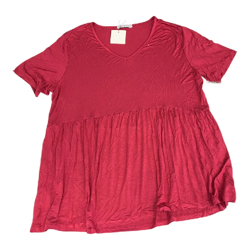 Take Action Top Short Sleeve By Cmc In Red, Size: 3x
