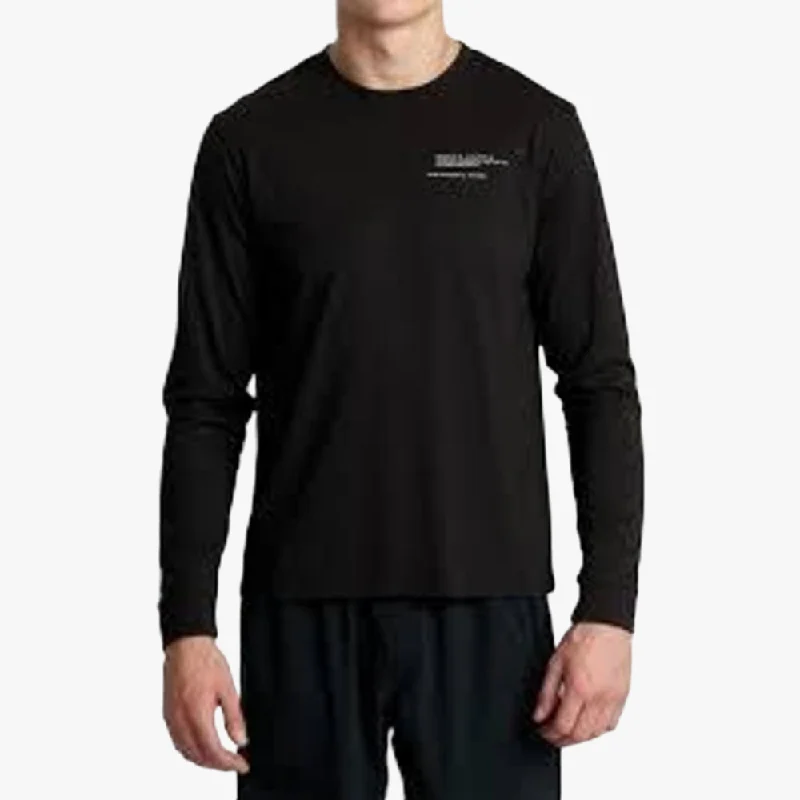 Rvca Mens Reflective Base Long Sleeve Tee Black