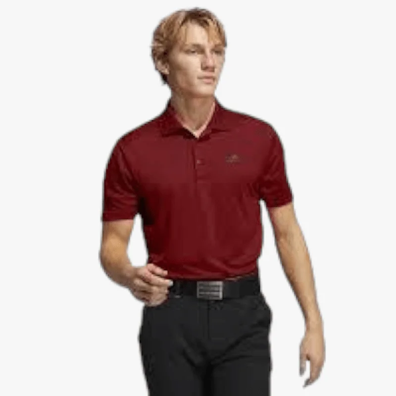 Year-End Clearance adidas Mens Short Sleeve Polo Golfer Viccri Maroon