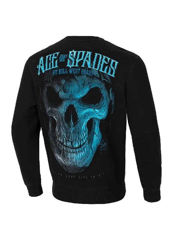 Blowout Deals Men's Sweatshirt Blue Skull