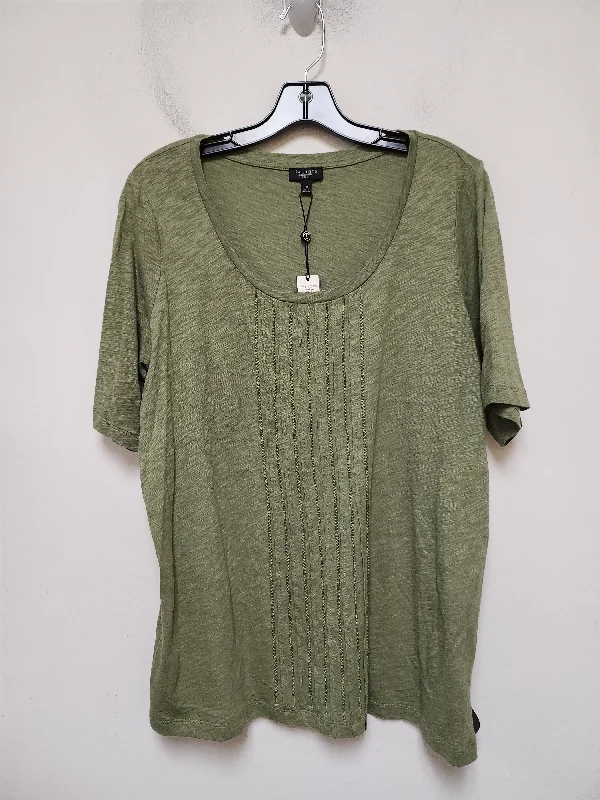 Your Weekend, Your Savings Top Short Sleeve By Talbots In Green, Size: 1x