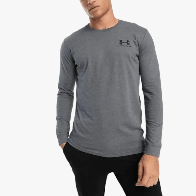 Unwind with Weekend Discounts Under Armour Mens Sportstyle Left Chest Long Sleeve Tee 012 Grey Unwind with Weekend Discounts Under Armour Mens Sportstyle Left Chest Long Sleeve Tee 012 Grey