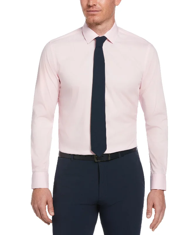 Slim Fit Solid Dress Shirt