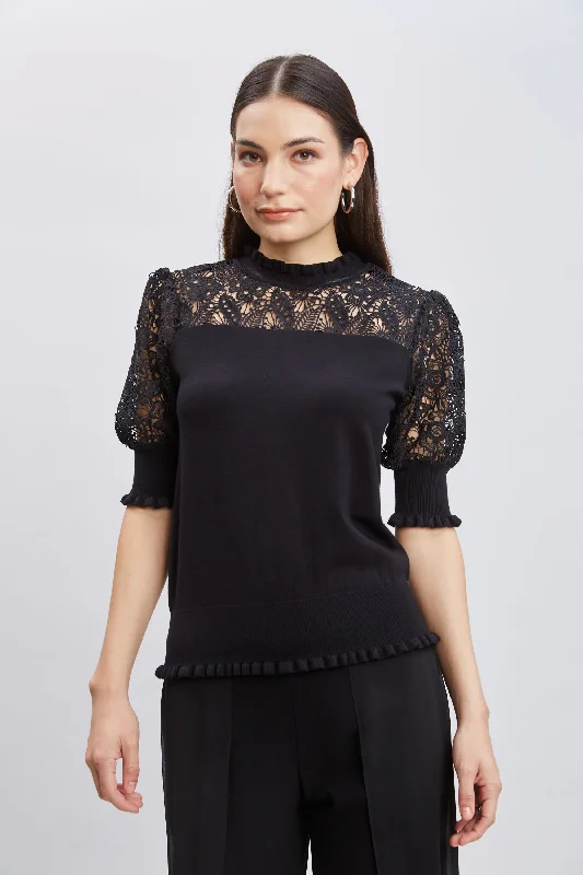 Savings Soar This Weekend Crochet Sleeve Sweater