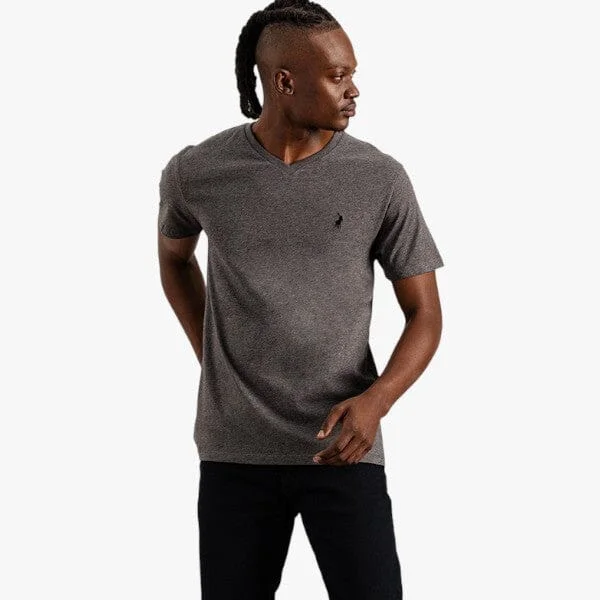 Polo Mens Crew Neck Short Sleeve Tee Charcoal