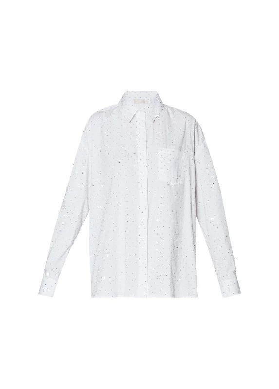 Best Seller Oversized shirt with mini-studs
