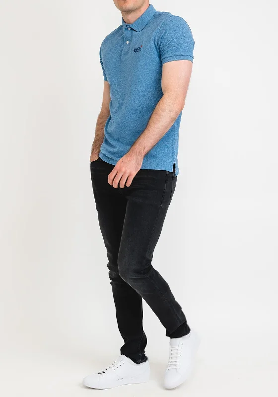 Fantastic Savings Superdry Classic Pique Polo Shirt, Bright Blue Grit