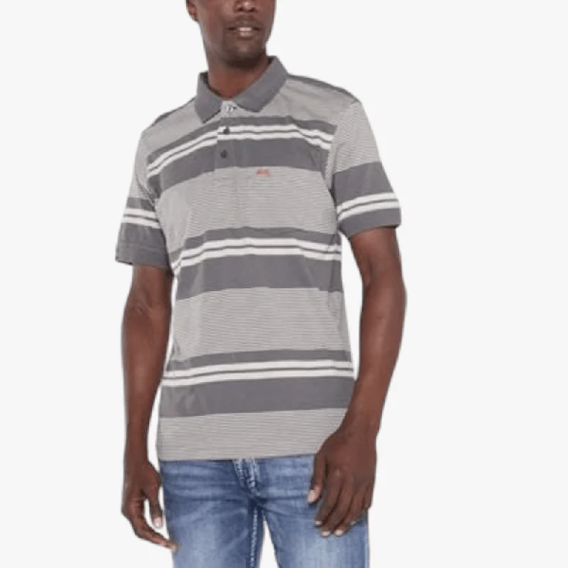 Weekend Offers That Excite Jeep Mens Multi Stripe Short Sleeve Golfer Olive Khaki