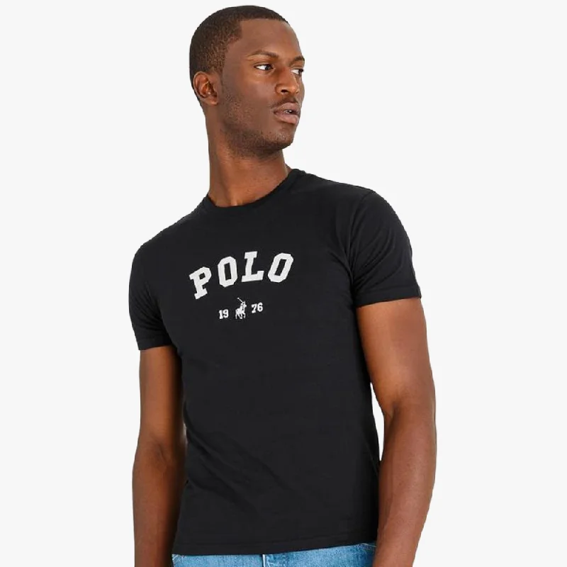 Polo Mens Classic Printed Short Sleeve Tee Black