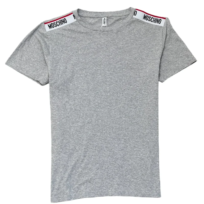 Men's Tape Logo T-Shirt Grey Size M