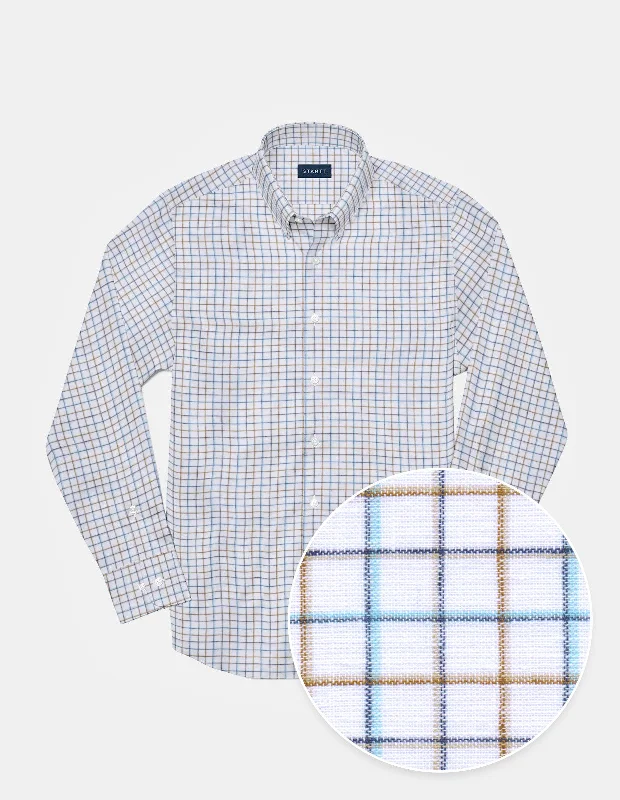 Low Prices Turquoise And Tawny Cotton Linen Tattersall