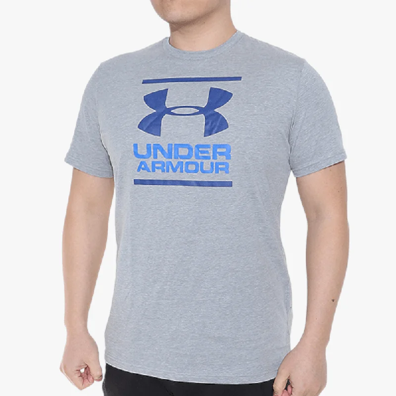 Under Armour Mens Gl Foundation Short Sleeve Tee Light Grey Heather