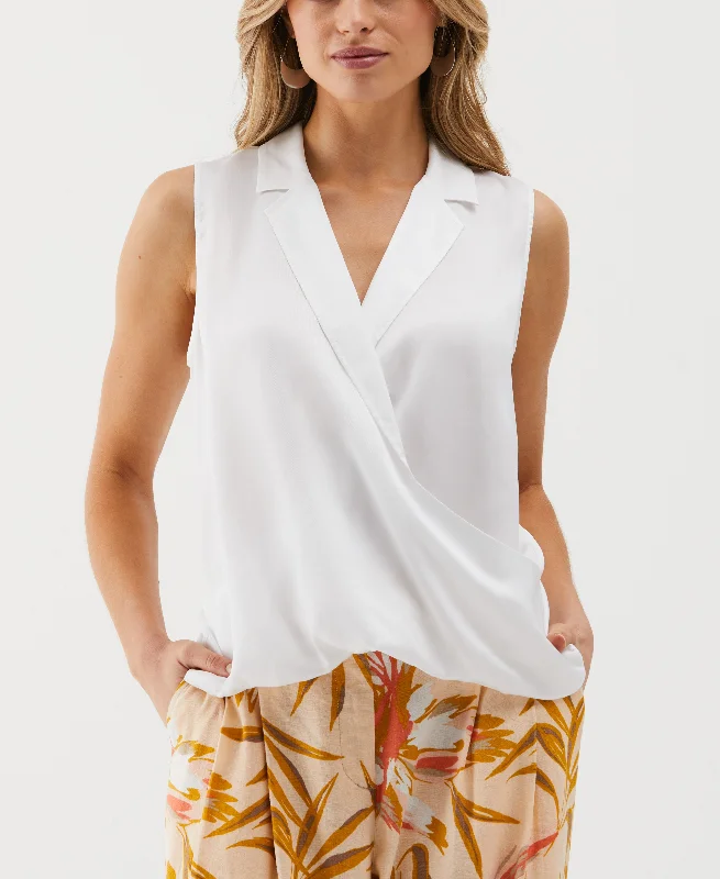 Weekend Deals That Excite Petite Cross Front Blouse