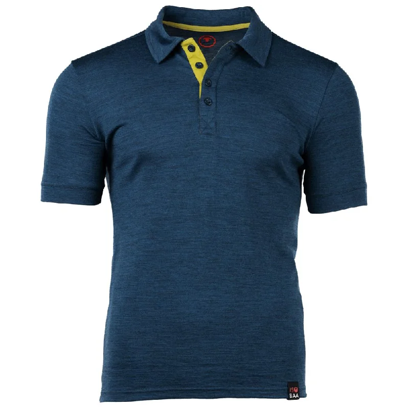 Mens Merino 180 Short Sleeve Polo Shirt (Petrol)