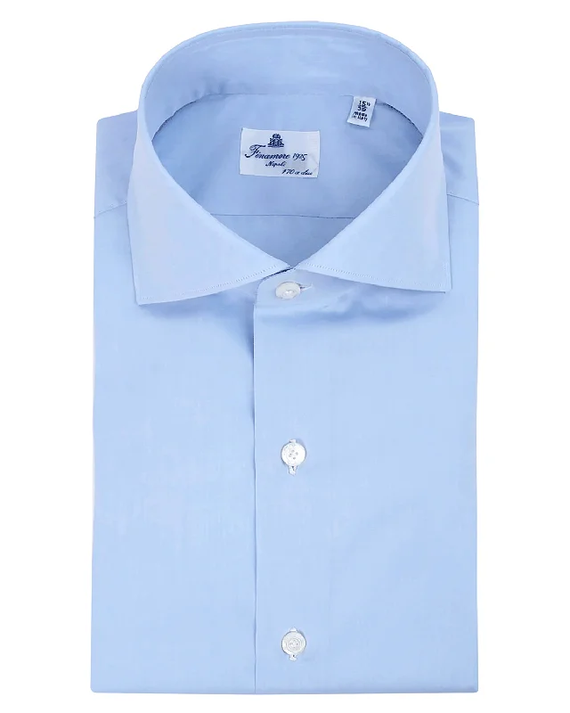 Now Available Blue Basic Napoli 170 Cotton Dress Shirt