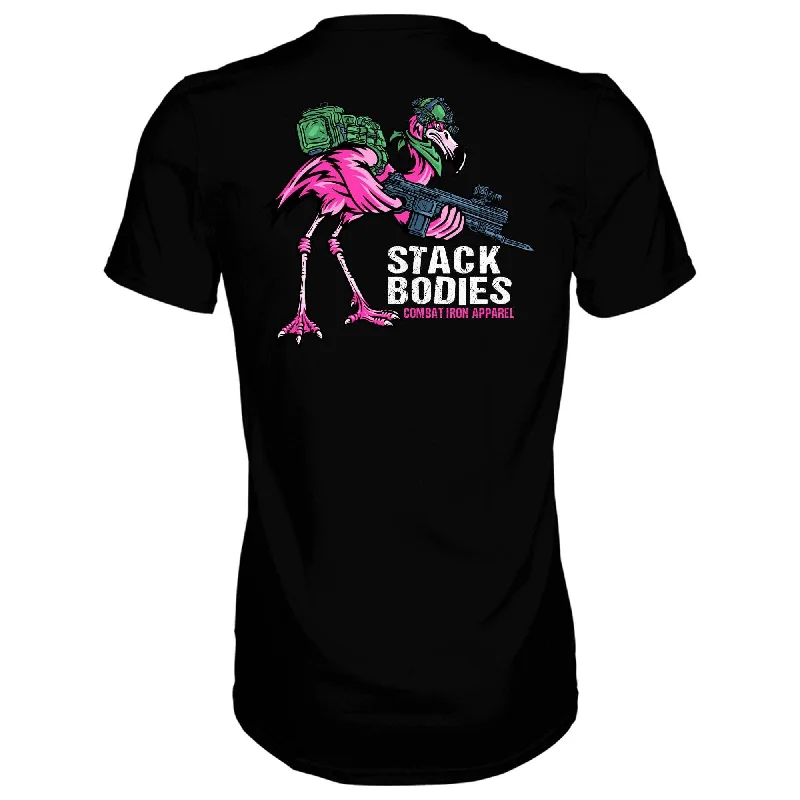 Crazy Deals Flamingo Operator Stack Bodies Men's T-Shirt