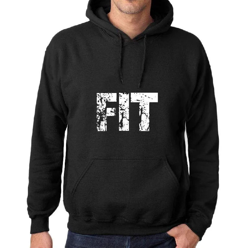 Weekend Offers That Amaze Men's Women's Unisex Printed Graphic Cotton Hoodie Soft Heavyweight Hooded Sweatshirt Pullover Popular Words FIT Deep Black