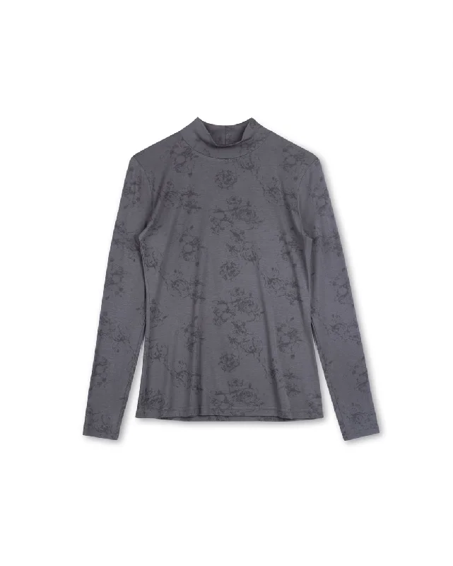 Weekend Offers That Tempt Tie-Dye Print Turtleneck