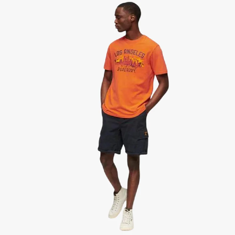 Value Deals Superdry Mens City Souvenir Short Sleeve Tee Orange