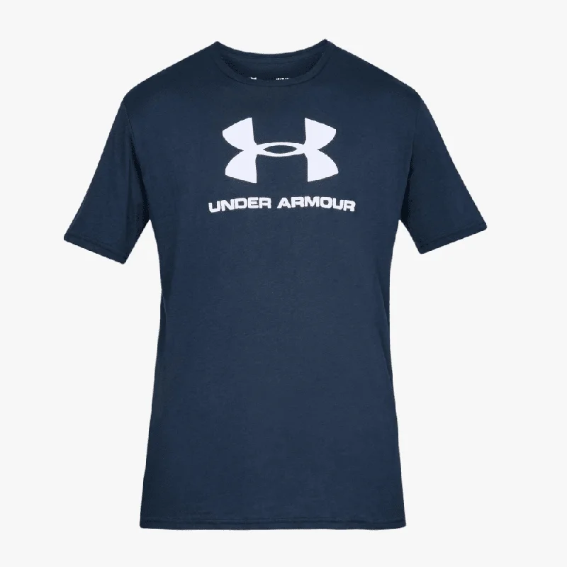 Under Armour Mens Sportstyle Logo Short Sleeve Tee Academy/Graphite