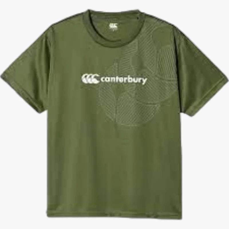 Canterbury Mens Ccc Logo Short Sleeve Tee Canterbury Olive