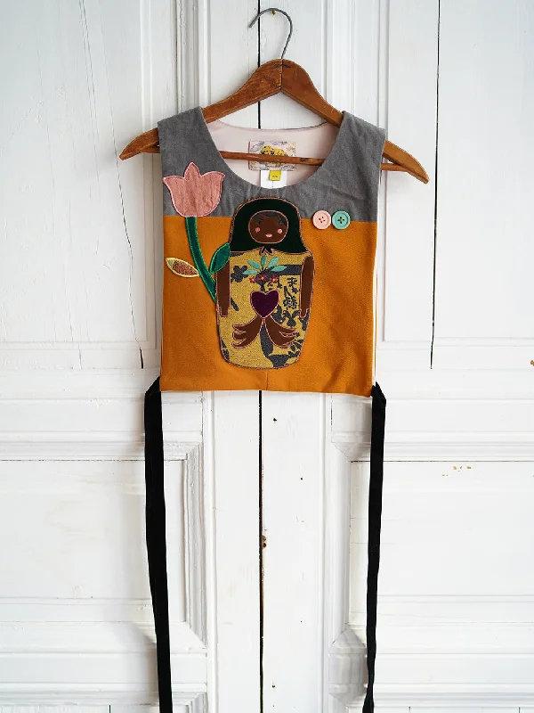 Savings Soar This Weekend Unlogical Poem Cottage Style Doll Patchwork Embroidery Smock