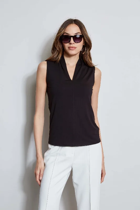 Closeout Deal T-Tahari Sleeveless Pleated Knit