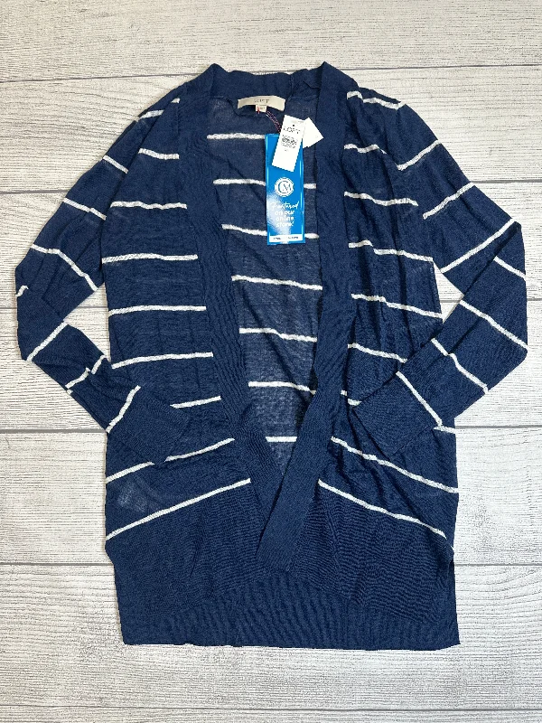 Weekend Specials to Savor Sweater Cardigan By Loft In Navy, Size: Xs
